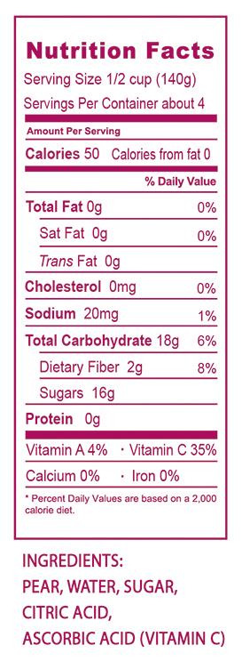 Pear Slices 18.7oz