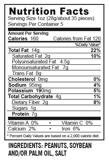 Peanut nutritional discount