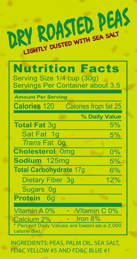 Snacks Nutritional Facts Golden Beach Inc 
